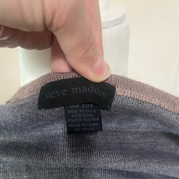 Steve Madden one size wool blend short sleeve circle style open front cardigan - Picture 3 of 3